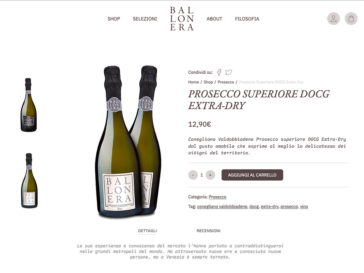 realizzazione ecommerce vendita vini online